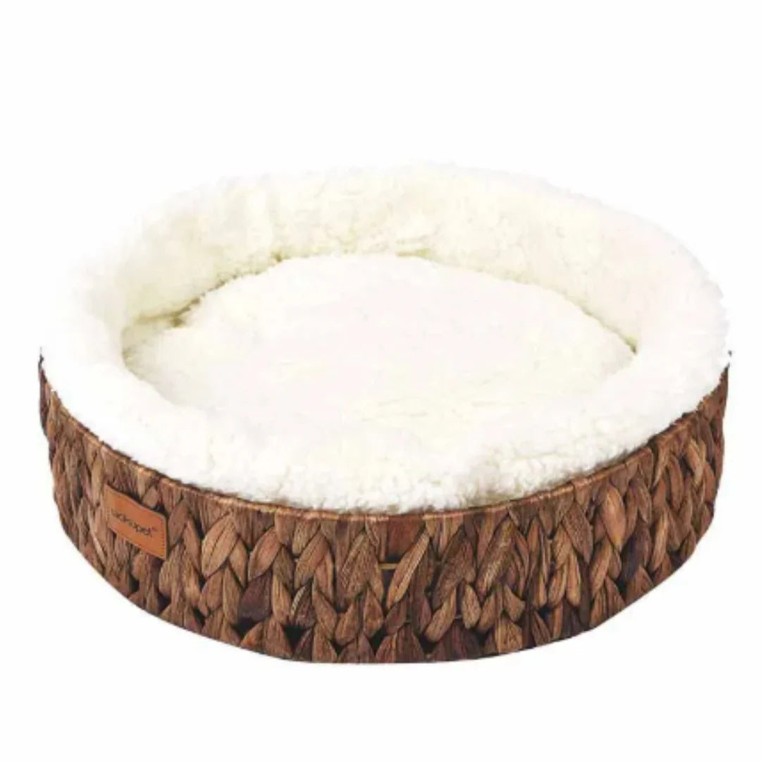 WillowDream – Wicker Cat Bed with Natural Sleeping Mat