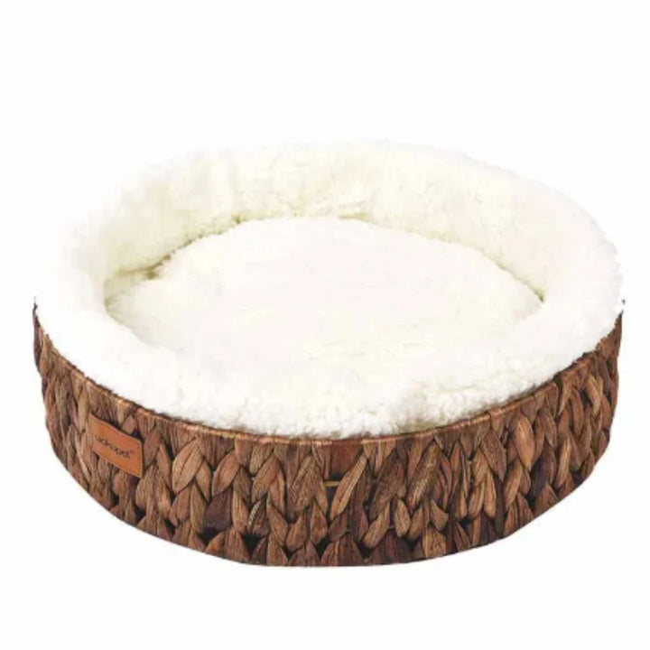 WillowDream – Wicker Cat Bed with Natural Sleeping Mat