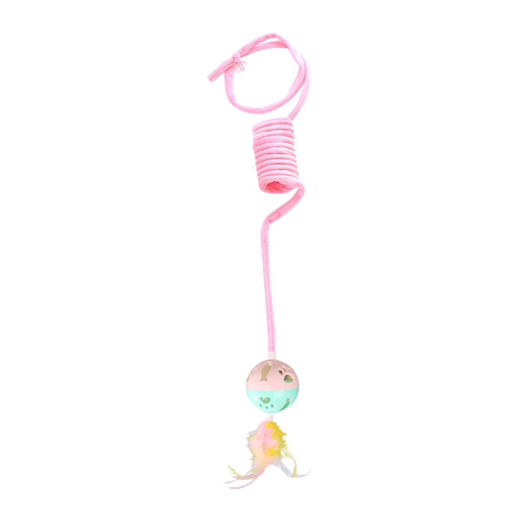 Interactive cat elastic toy