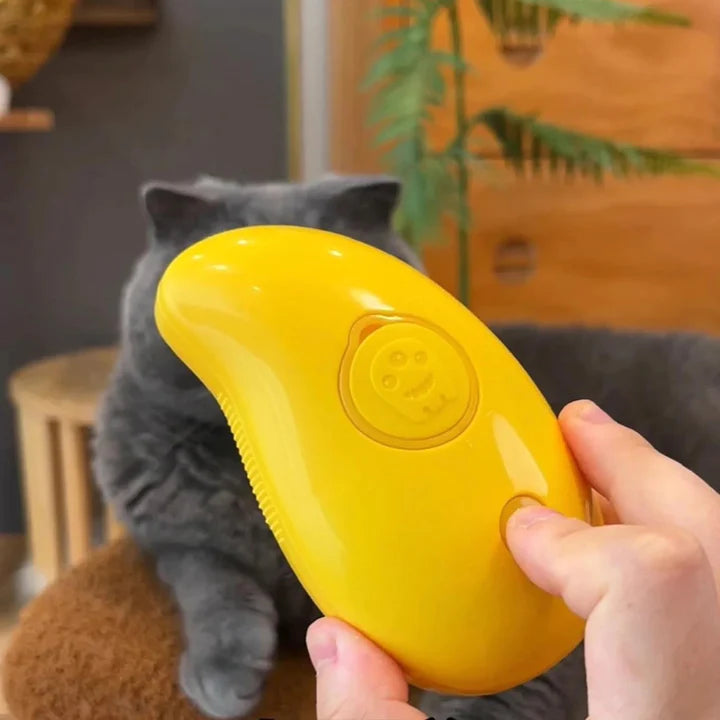 Electric Pet Grooming Brush | Soft Silicone Dog Comb with Water Spray | Hair Removal Tool