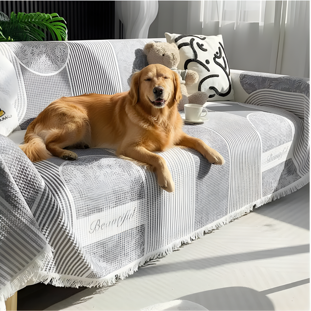 Waffle Texture Sofa Cover