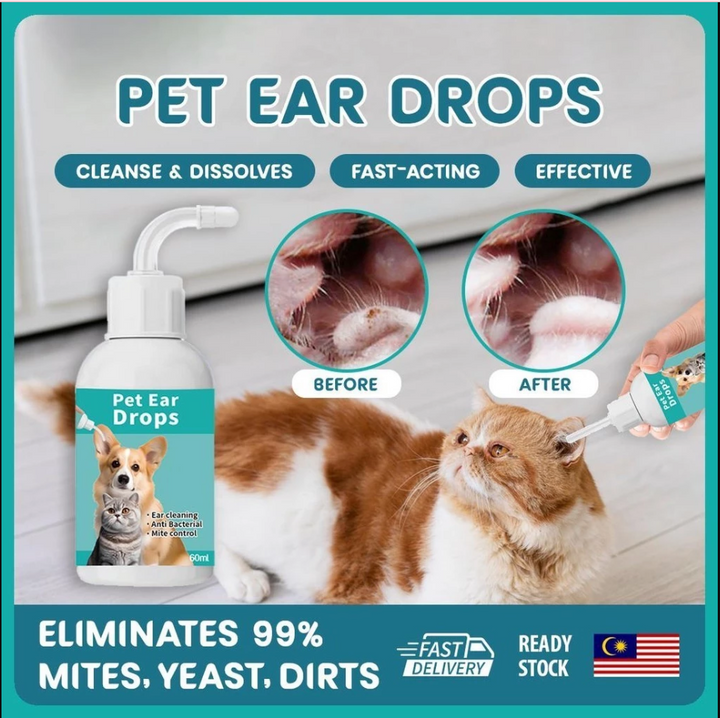 Natural Cat Ear Cleaning Drops