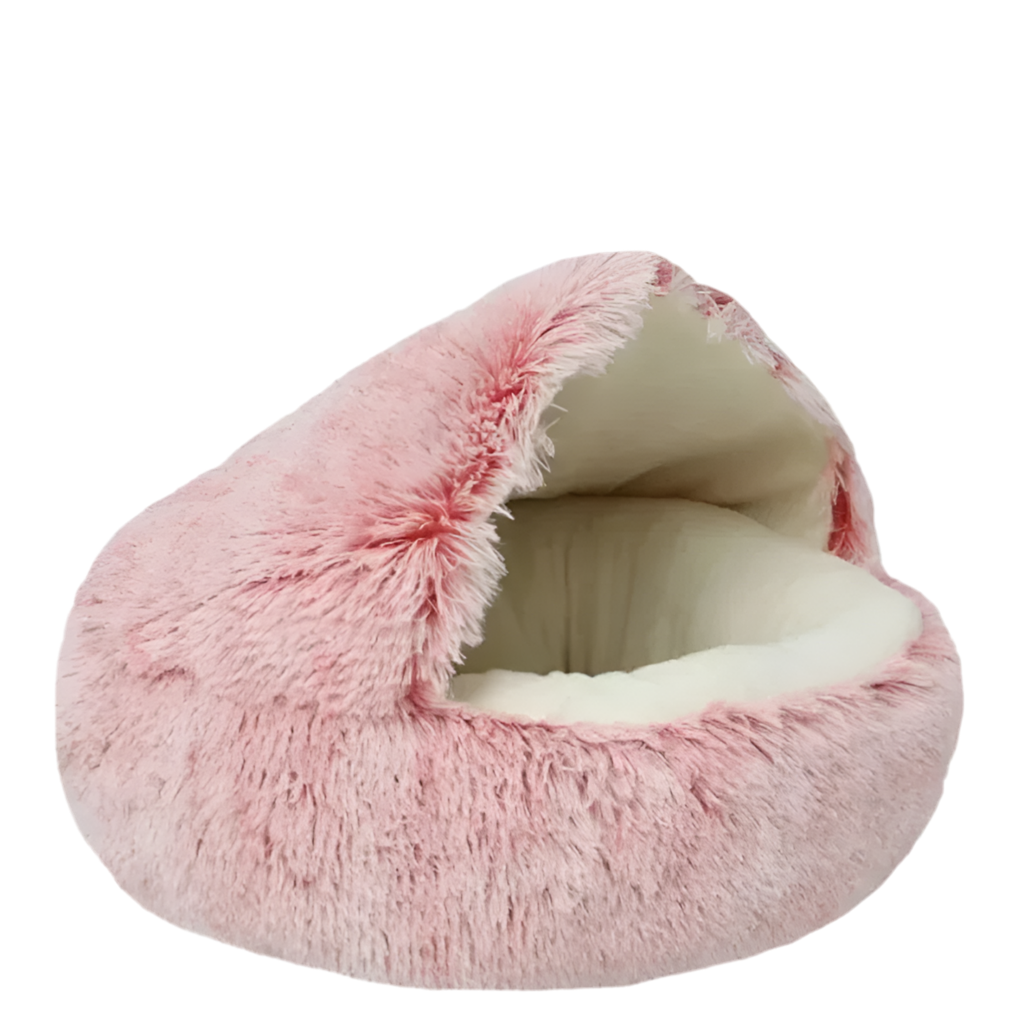 CozyCircle 2-in-1 Semi-Enclosed Round Cat & Pet Bed