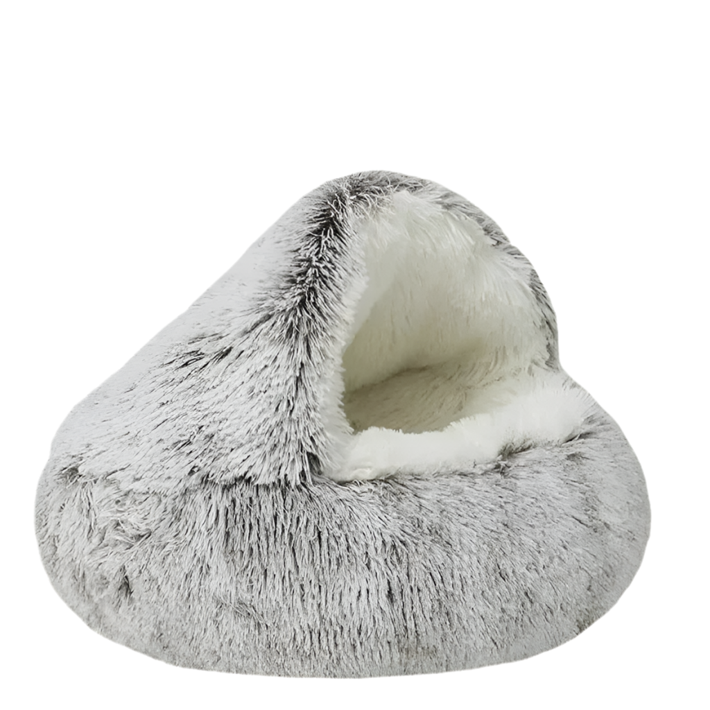 CozyCircle 2-in-1 Semi-Enclosed Round Cat & Pet Bed