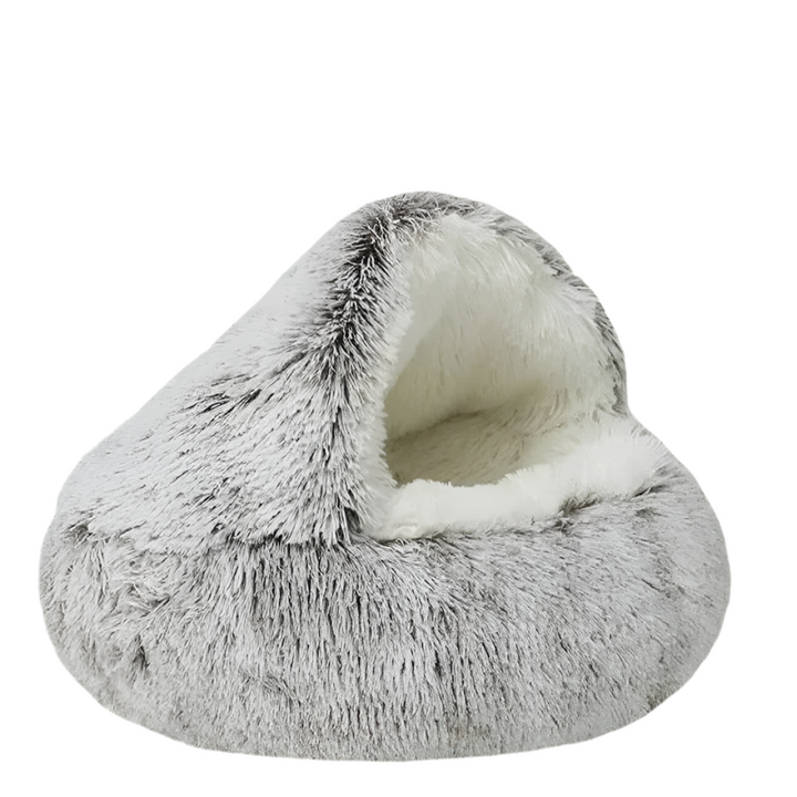 CozyCircle 2-in-1 Semi-Enclosed Round Cat & Pet Bed