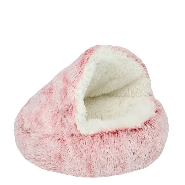 CozyCircle 2-in-1 Semi-Enclosed Round Cat & Pet Bed