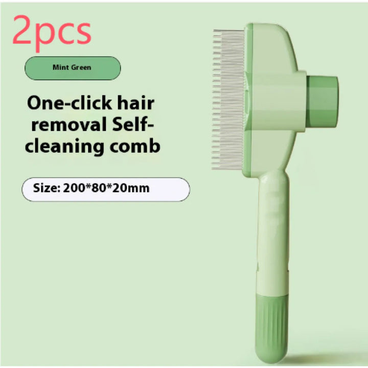 Self-Cleaning Pet Grooming Comb