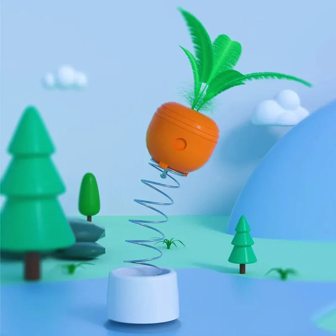 PlayInstinct – Intelligent Cat Toy with Feathers & Treat Dispenser