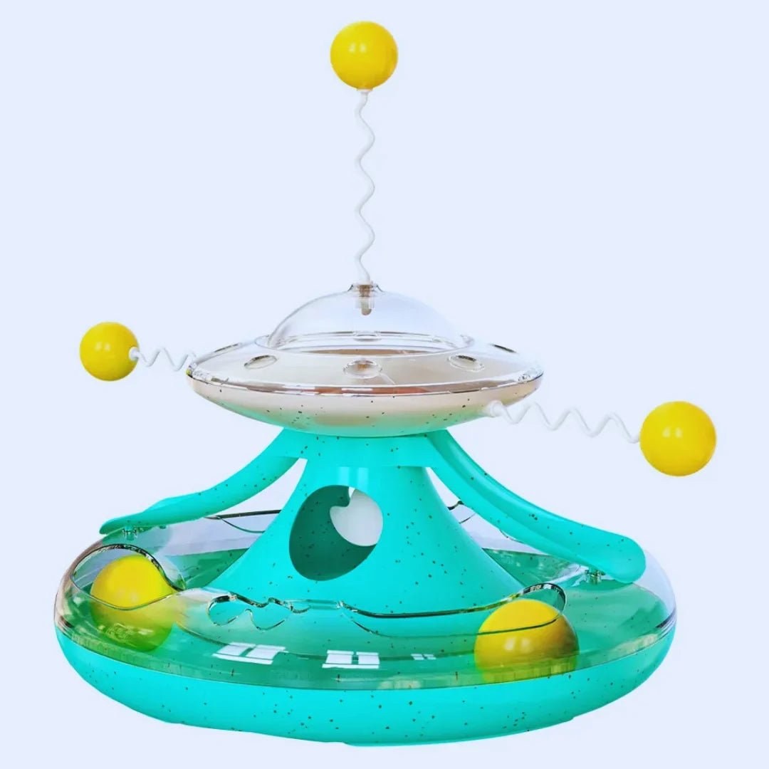 PlayUFO – Interactive Cat Toy with Feather & Ball