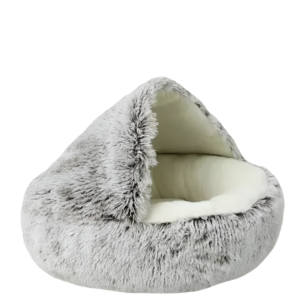 CozyCircle 2-in-1 Semi-Enclosed Round Cat & Pet Bed