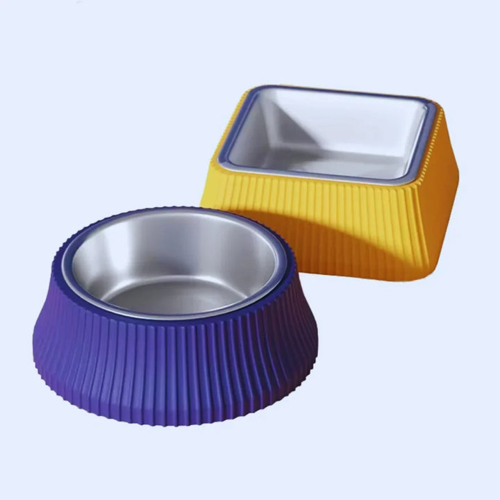 FeastBowl – Stainless Steel Bowl with Non-Slip Silicone Base
