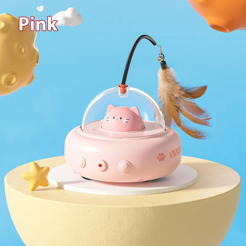 Electric UFO Interactive Cat Teaser Toy