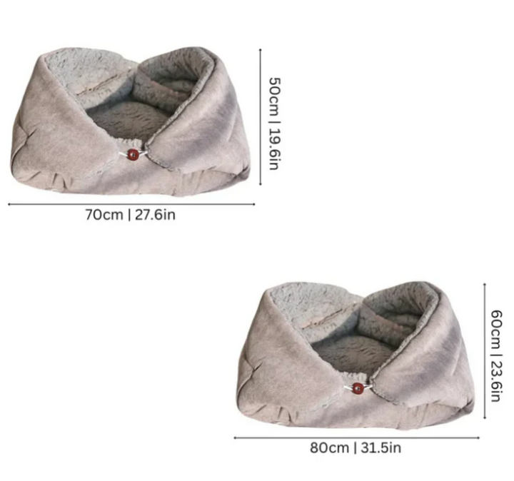 SnuggleCloud Ultra Plush Cat Bed