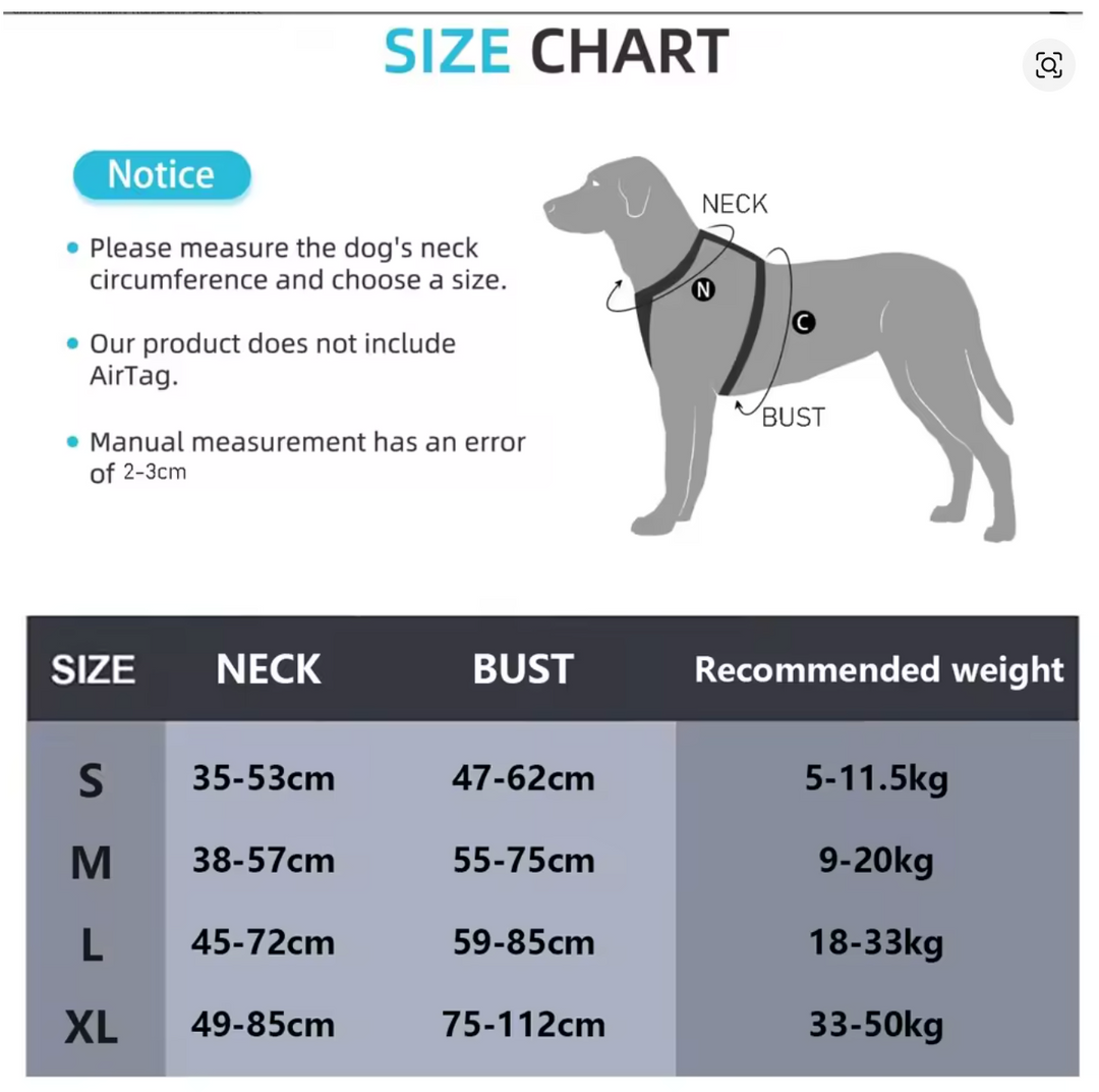 SafeStride Adjustable Reflective Dog Harness Vest
