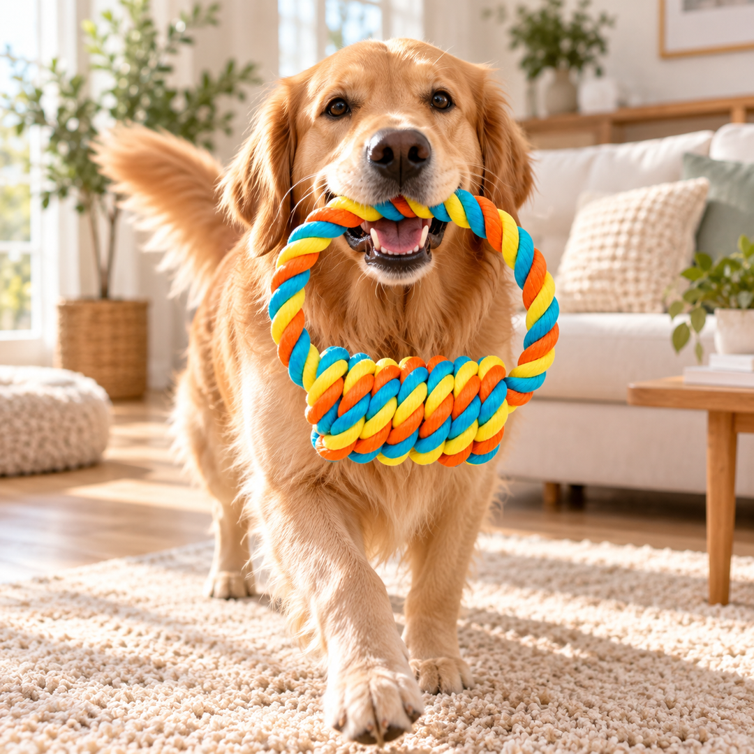 Knotted Rope Tug Toy for Dogs