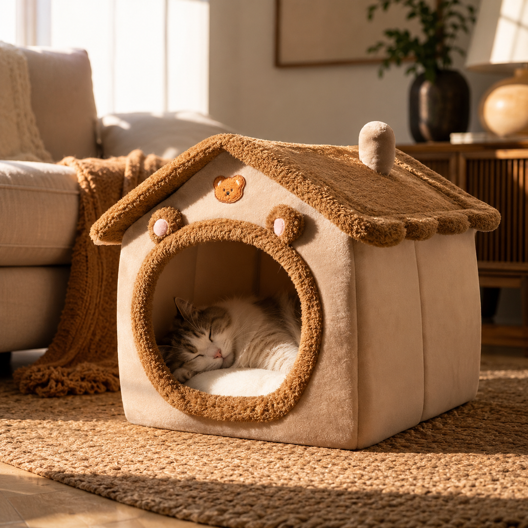 CozyNest Foldable Pet House