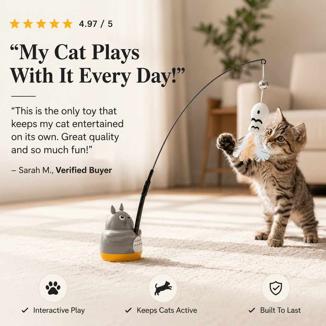Interactive Cat Teaser Wand