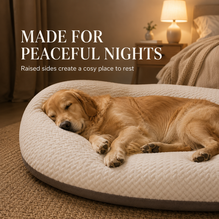 DreamCuddle Large Plush Dog & Cat Bed