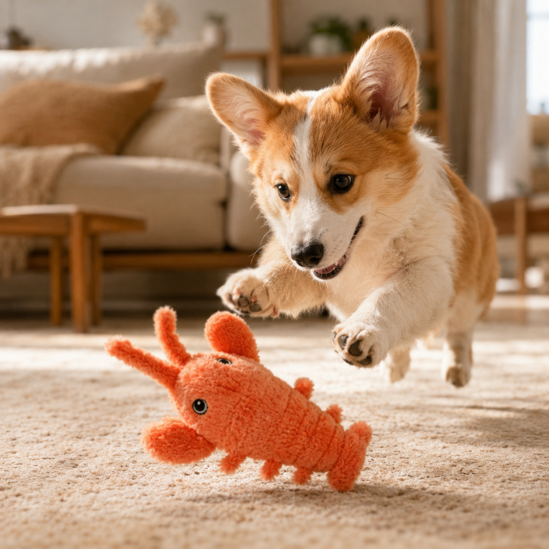 Interactive Flopping Lobster Toy