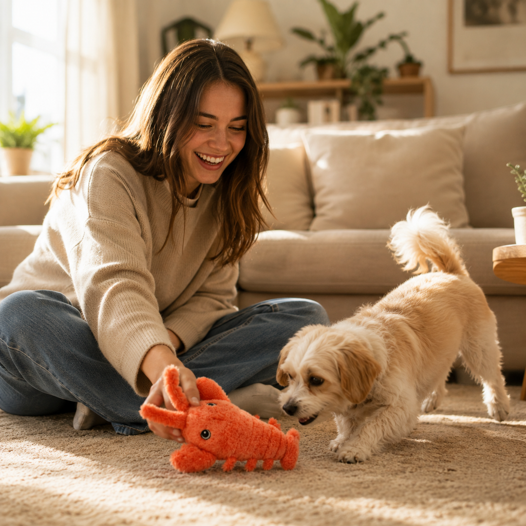 Interactive Flopping Lobster Toy