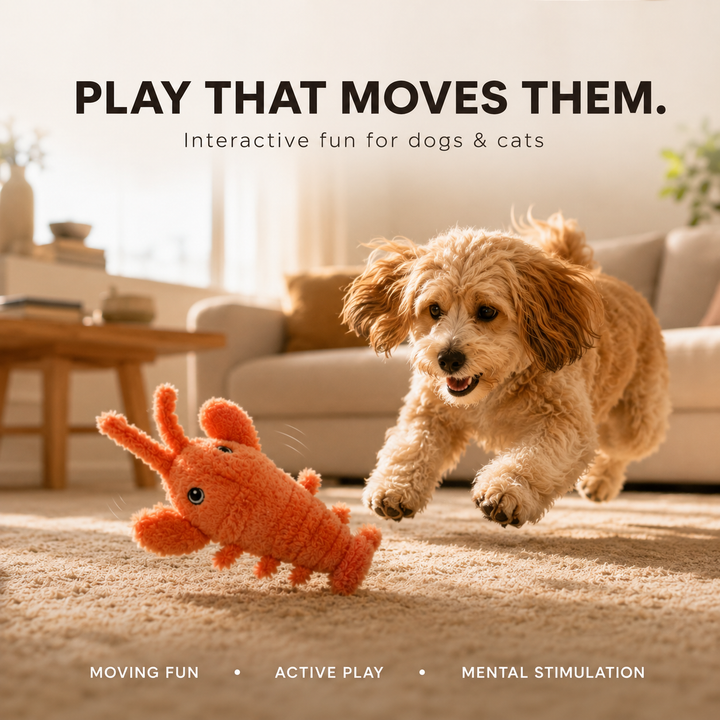 Interactive Flopping Lobster Toy
