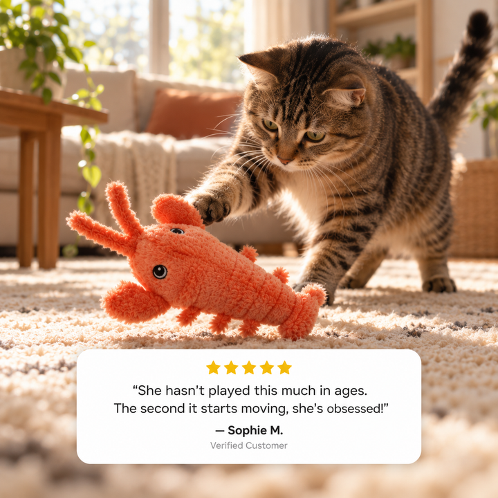 Interactive Flopping Lobster Toy