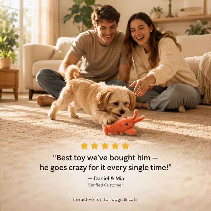 Interactive Flopping Lobster Toy
