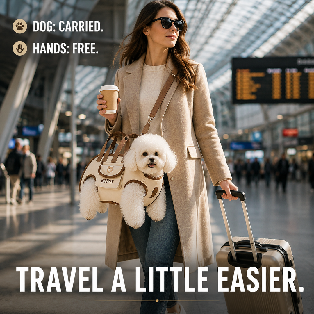 CarryMate Pet Travel Bag with Harness & Leash