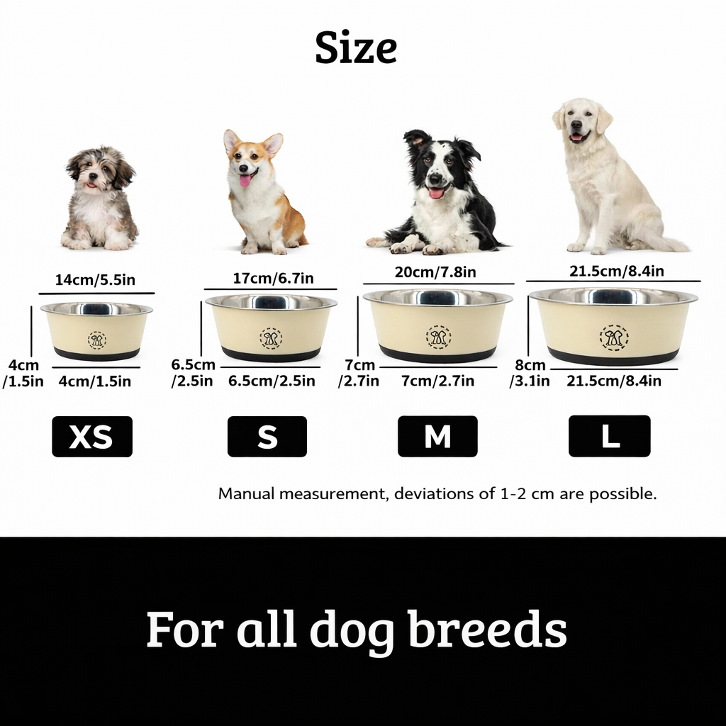 SteelGuard Non-Slip Pet Bowl
