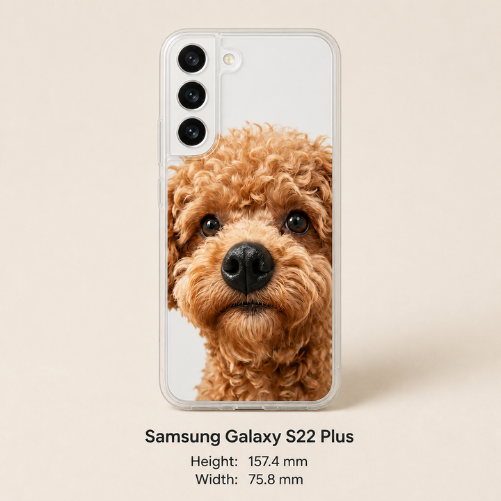 Personalized Pet Photo Phone Case with 3D Squeezable Nose