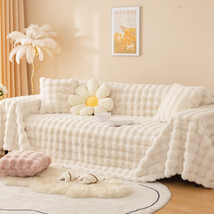 Faux Fur Sofa Cover
