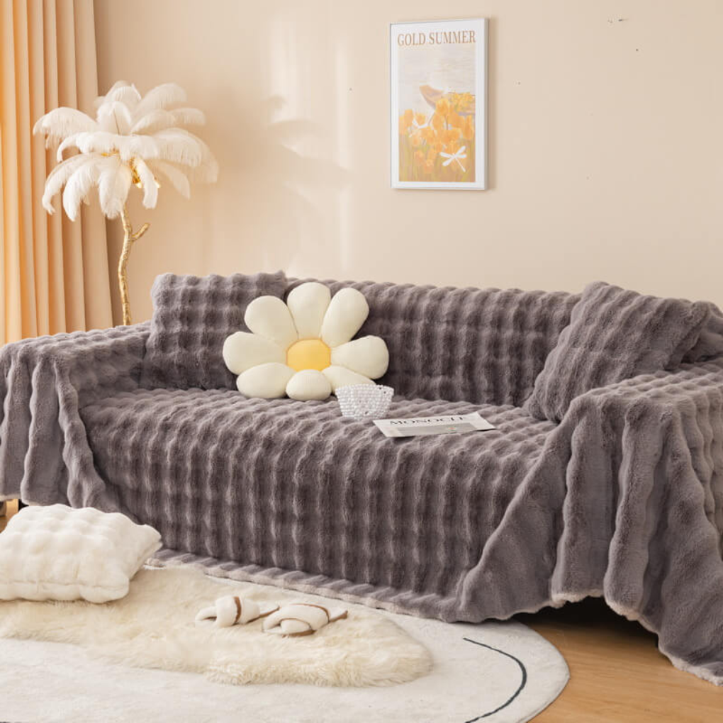 Faux Fur Sofa Cover