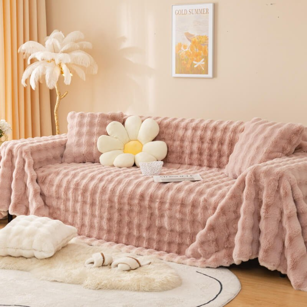 Faux Fur Sofa Cover