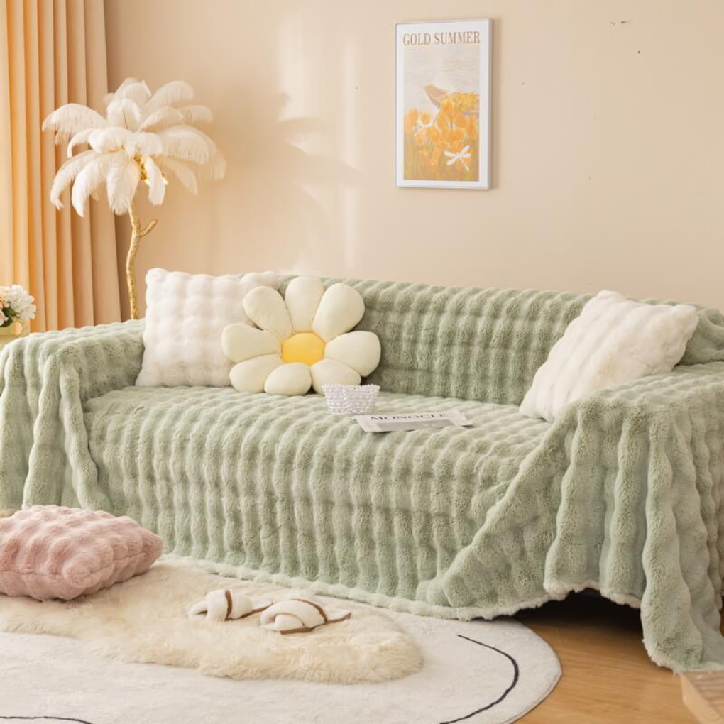 Faux Fur Sofa Cover