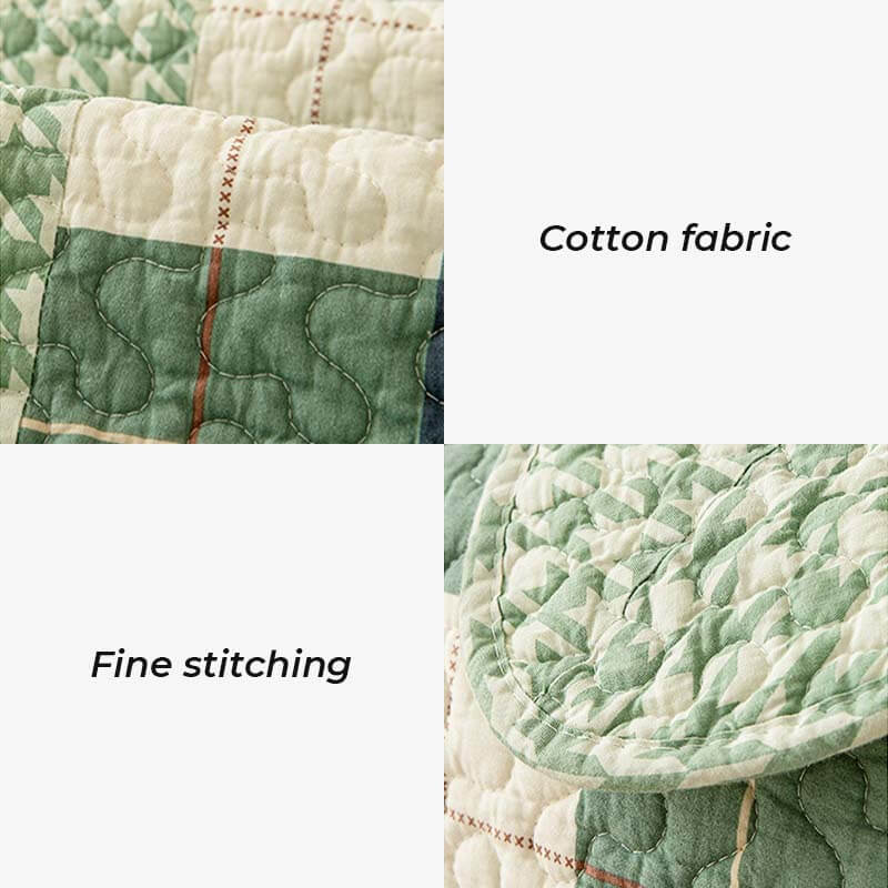 Cotton Plaid Sofa Cover | Anti-Scratch Non-Slip Couch Protector