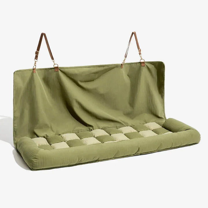 Dog Car Seat Bed | Travel Bolster Cushion  | Washable Soft Bed for Large Dogs