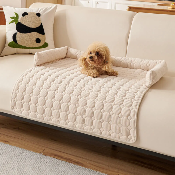 Pearl Fleece Dog Sofa Mat | Non-Slip Furniture Protector