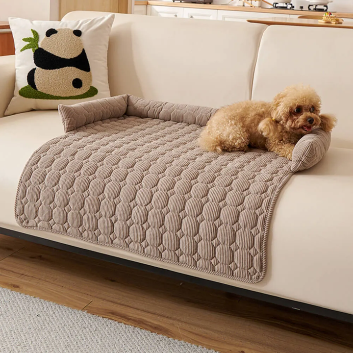 Pearl Fleece Dog Sofa Mat | Non-Slip Furniture Protector