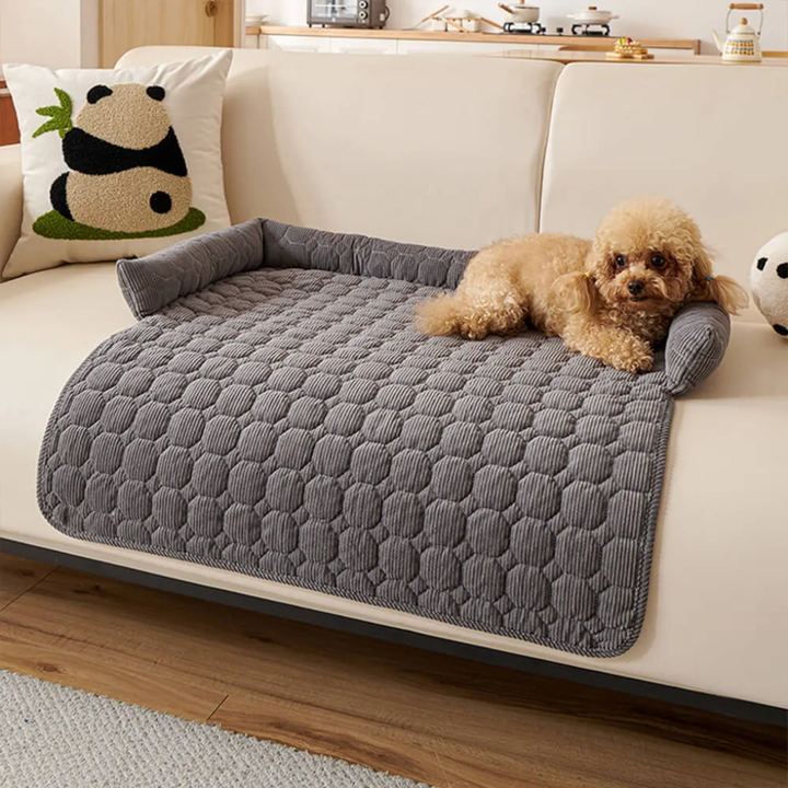 Pearl Fleece Dog Sofa Mat | Non-Slip Furniture Protector