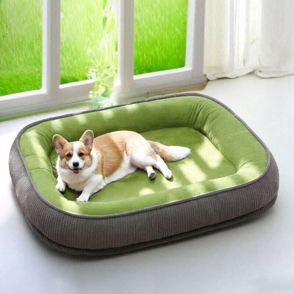 Dog Bed | Scratch Proof Suede Bed | Washable Removable Cover | Non-Slip Base | Indestructible