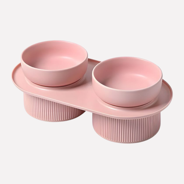 Elevated Ceramic Pet Bowl | Raised Cat & Dog Feeding Stand