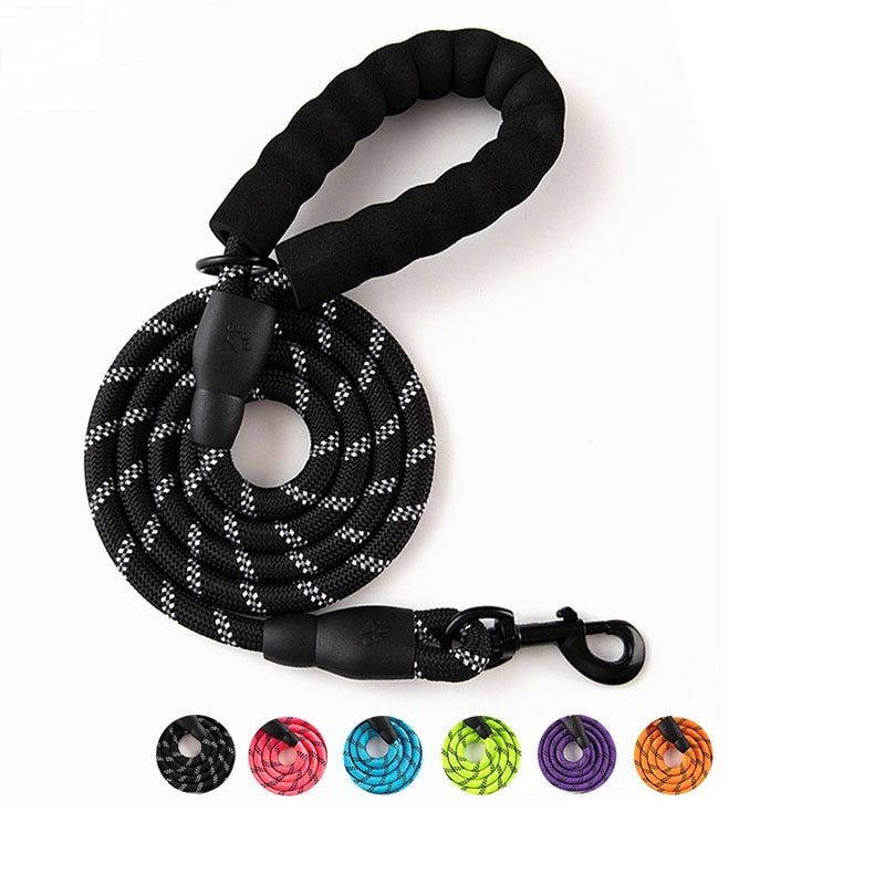 Reflective Dog Lead | Heavy Duty Nylon | Padded Handle