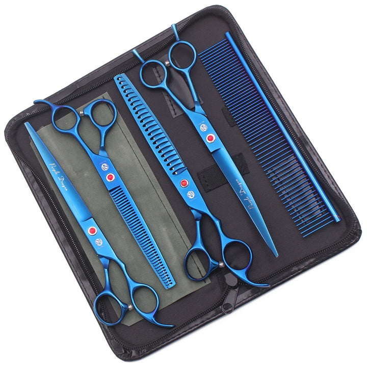 Pet Grooming Thinning Scissors | Stainless Steel Curved Chunker Shears | 20cm Pet Grooming Tool
