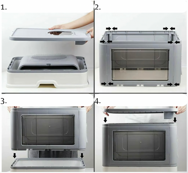 PawHouse Foldable Cat Litter Box