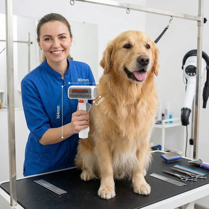 GroomEase 2-in-1 Pet Care Brush