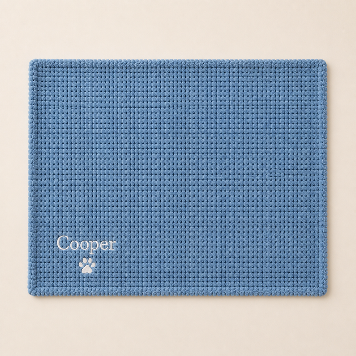 Personalized Fluffy Dog Blanket with Custom Embroidery