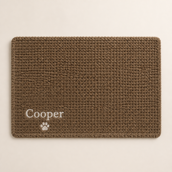 Personalized Fluffy Dog Blanket with Custom Embroidery