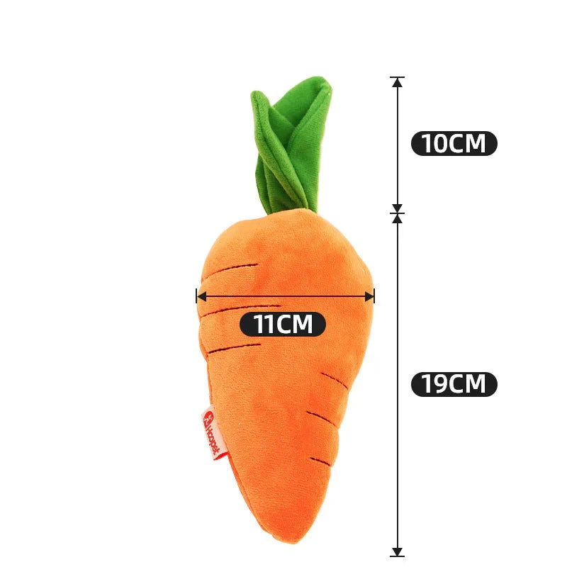 Carrot Squeaker – Carrot-Shaped Dog Toy with Squeaker