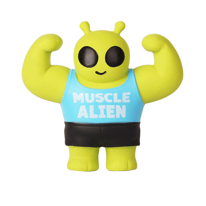Durable Squeaky Muscle Buddy Dog Toy