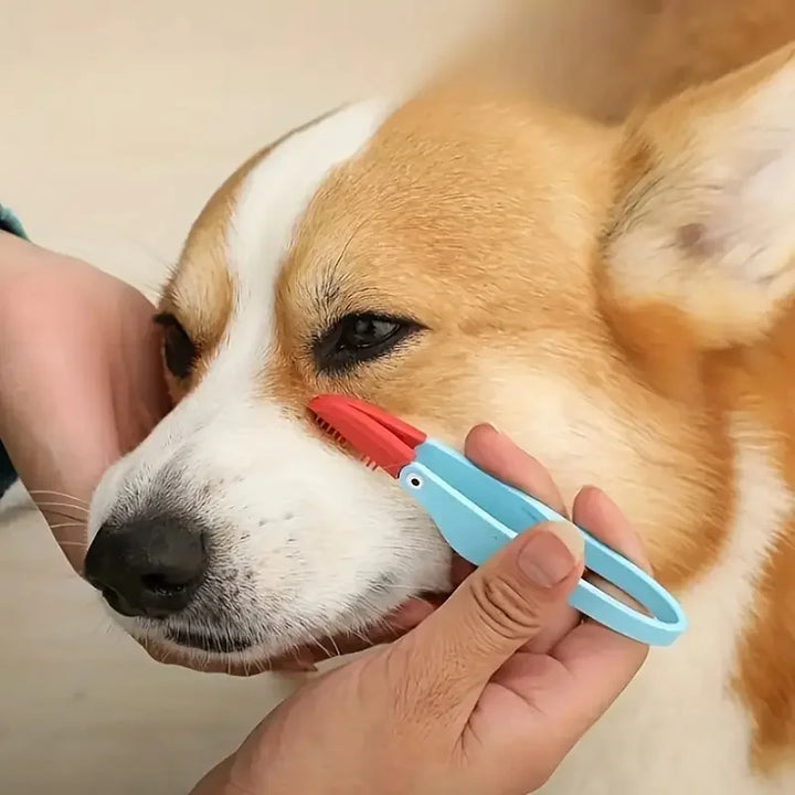 ClearGaze Double-Sided Pet Eye Comb & Grooming Brush